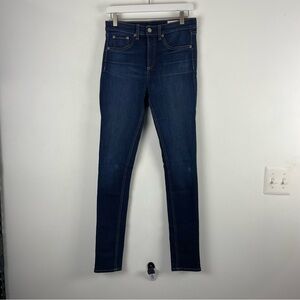 Rag & Bone High Rise Skinny Jeans Dark Wash Stretch Jeans Women's size 28